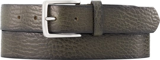 Alberto Herren Gürtel grün Leder geprägt