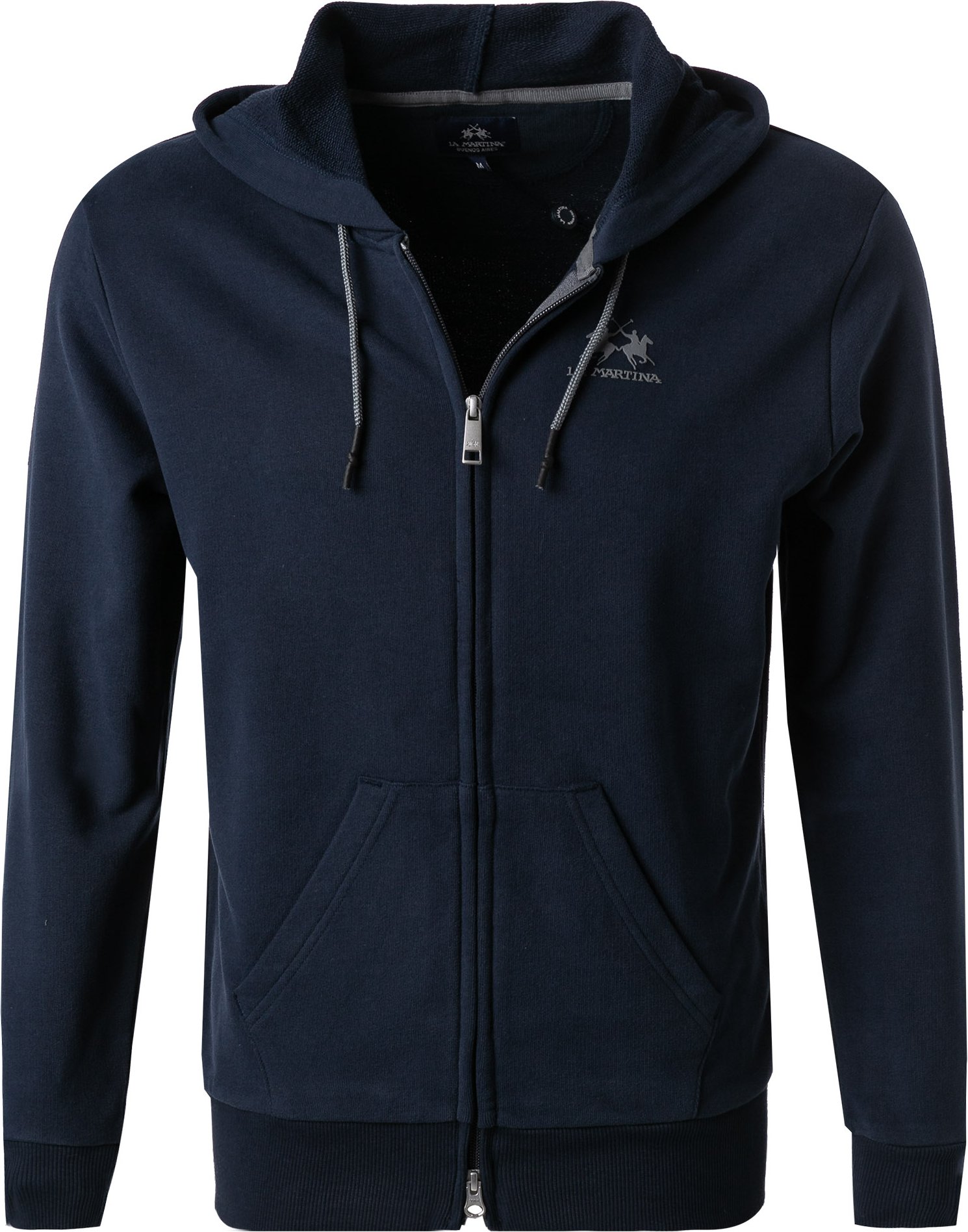 LA MARTINA Herren Sweatjacke blau unifarben