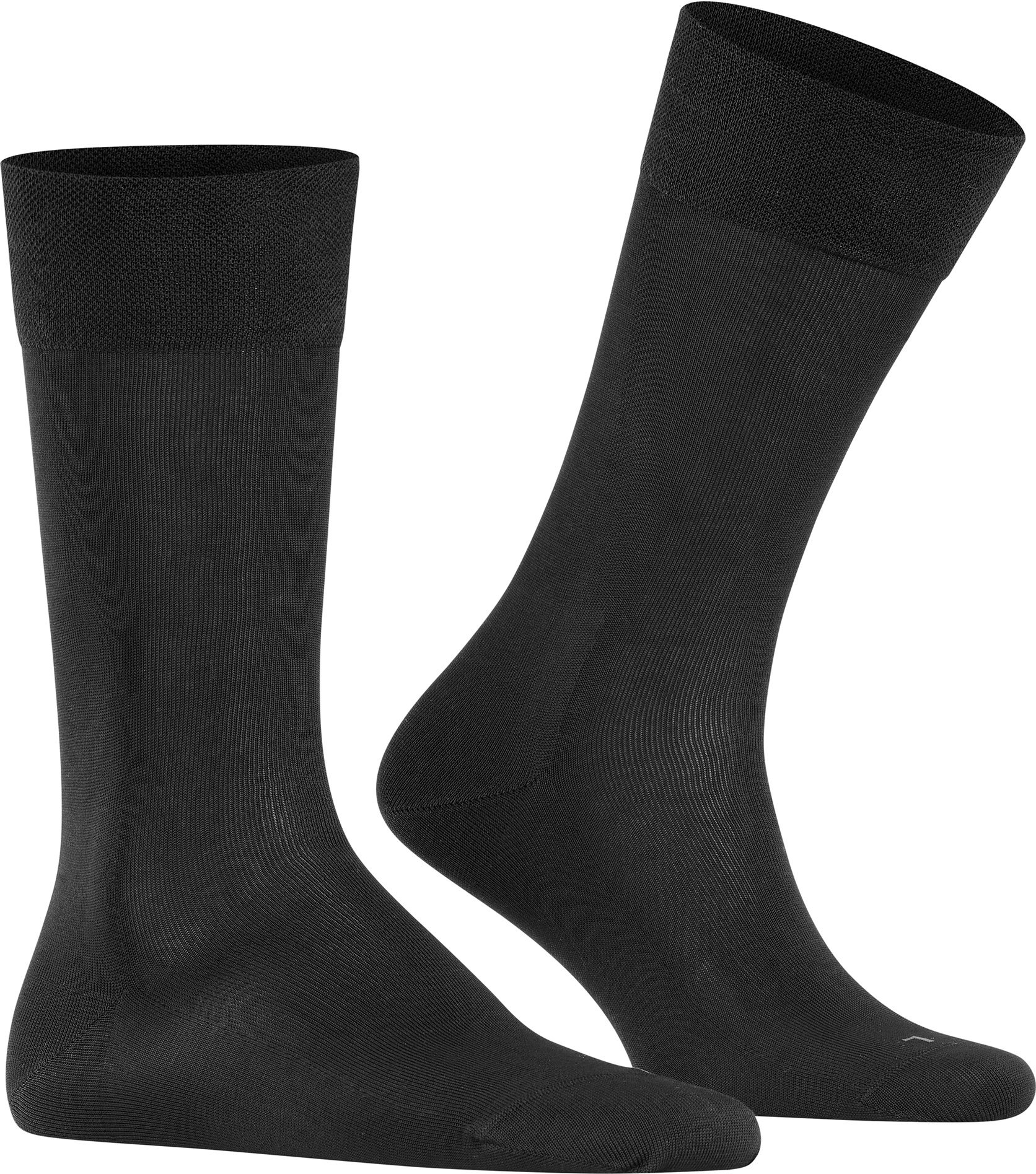 Thumbnail - Falke Herren Socken schwarz Baumwolle & Mix unifarben