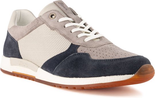 Sioux Herren Sneaker blau,grau Glattleder