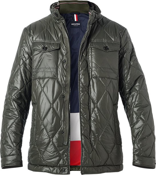 HECHTER PARIS Herren Jacke grün unifarben