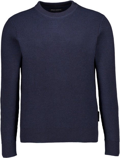Marc O'Polo Herren Pullover blau unifarben