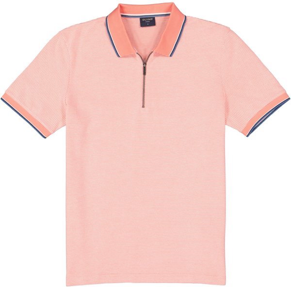 OLYMP Herren Polo-Shirt rosa