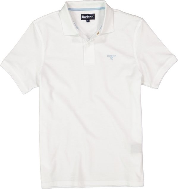 Barbour Herren Polo-Shirt weiß