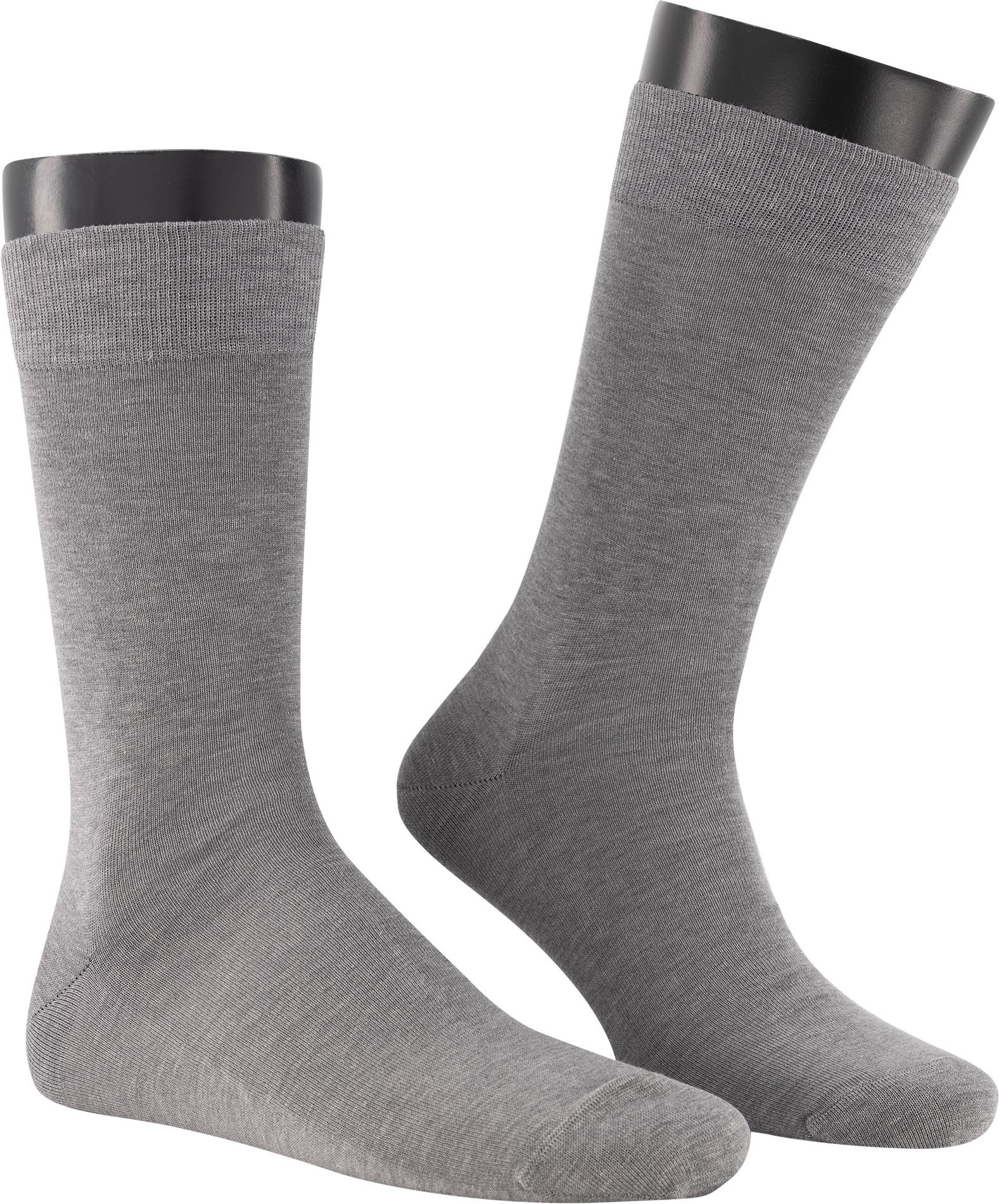 Thumbnail - KUNERT Men Herren Socken grau Merc. Baumwolle unifarben