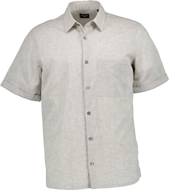 Strellson Herren Kurzarmhemd grau meliert