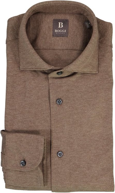 Thumbnail - BOGGI MILANO Herren Hemd braun meliert