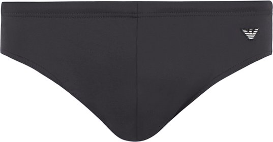 Thumbnail - EMPORIO ARMANI Herren Badeslip schwarz unifarben