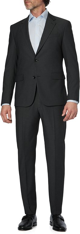 Thumbnail - Strellson Herren Anzug grau meliert Slim Fit