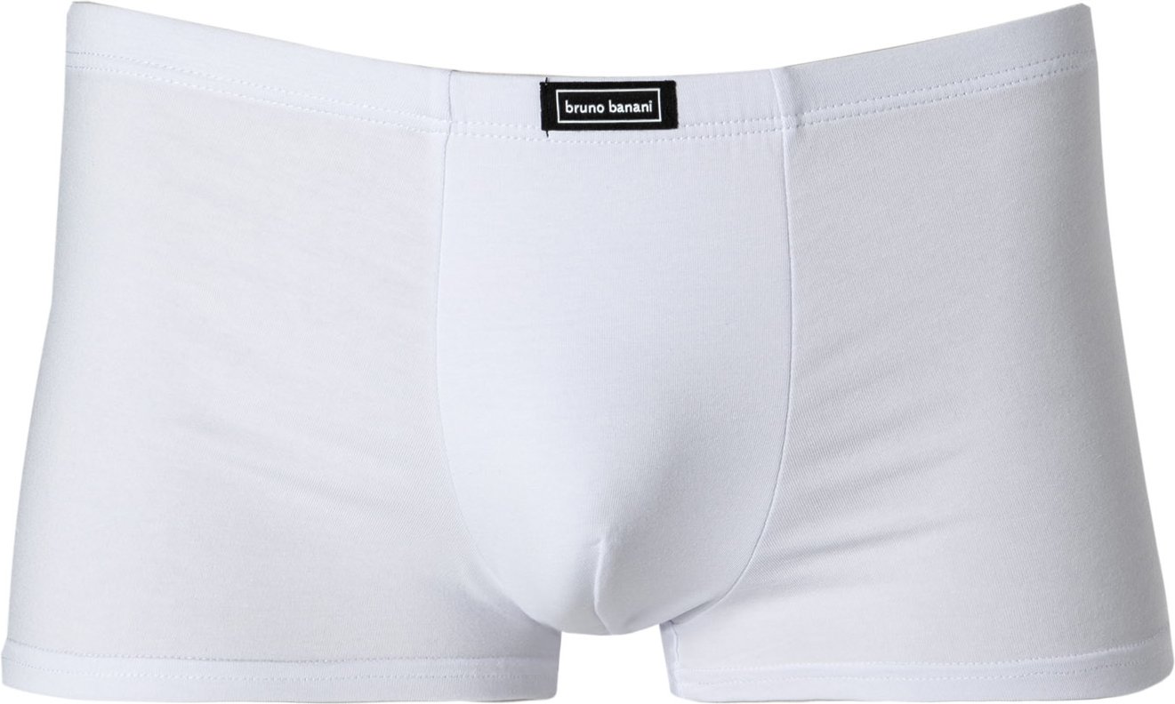 bruno banani Herren Hipshorts weiß Baumwolle & Mix unifarben