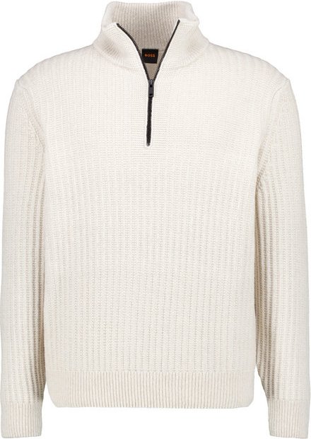 Thumbnail - BOSS Orange Herren Troyer beige unifarben