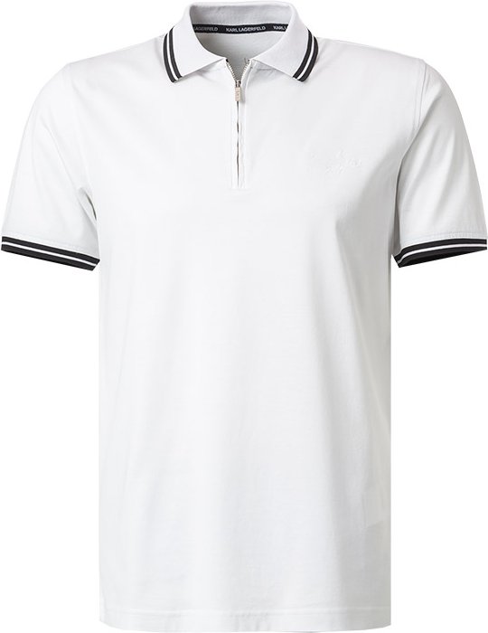 KARL LAGERFELD Herren Polo-Shirt weiß