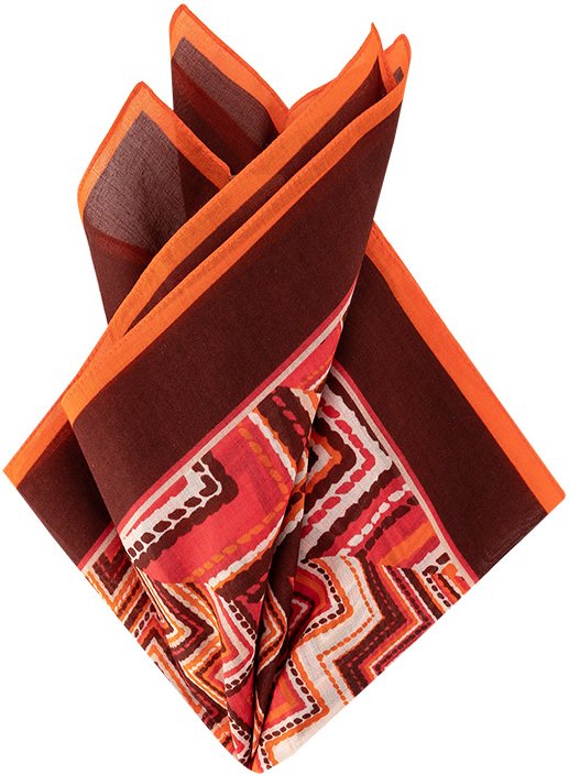 MISSONI Herren Einstecktuch orange