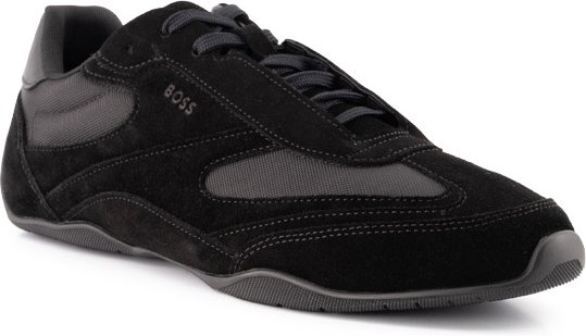 BOSS Black Herren Sneaker schwarz Velours