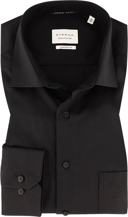 ETERNA Herren Hemden schwarz Comfort Fit