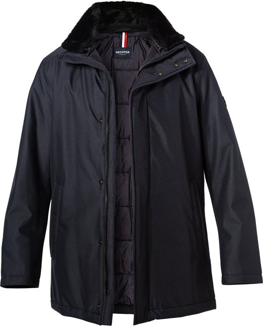 HECHTER PARIS Herren Jacke blau unifarben