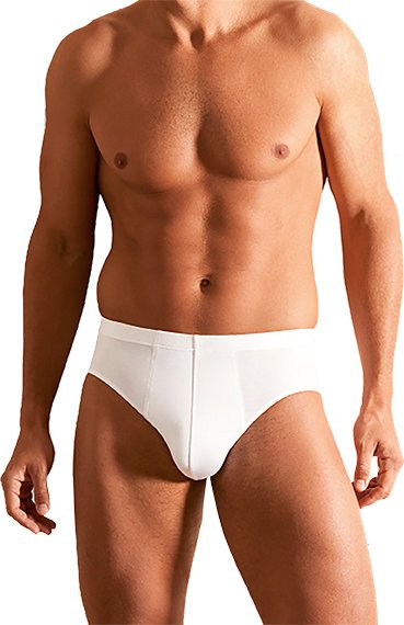 Thumbnail - Novila Herren Sport-Slip weiß Baumwolle & Mix unifarben
