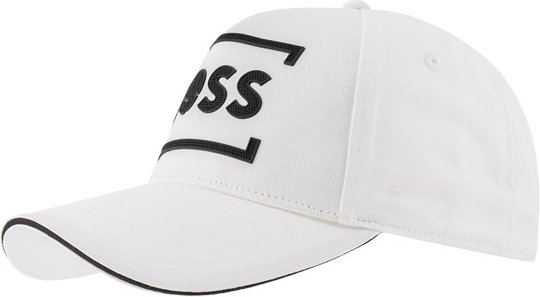 BOSS Green Herren Cap weiß Baumwolle & Mix