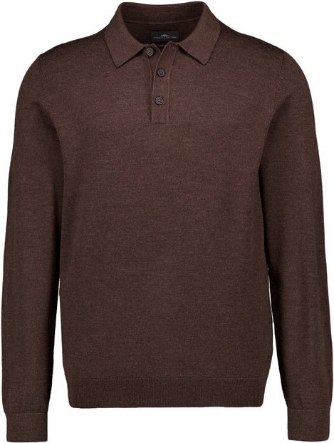 Fynch-Hatton Herren Pullover braun unifarben