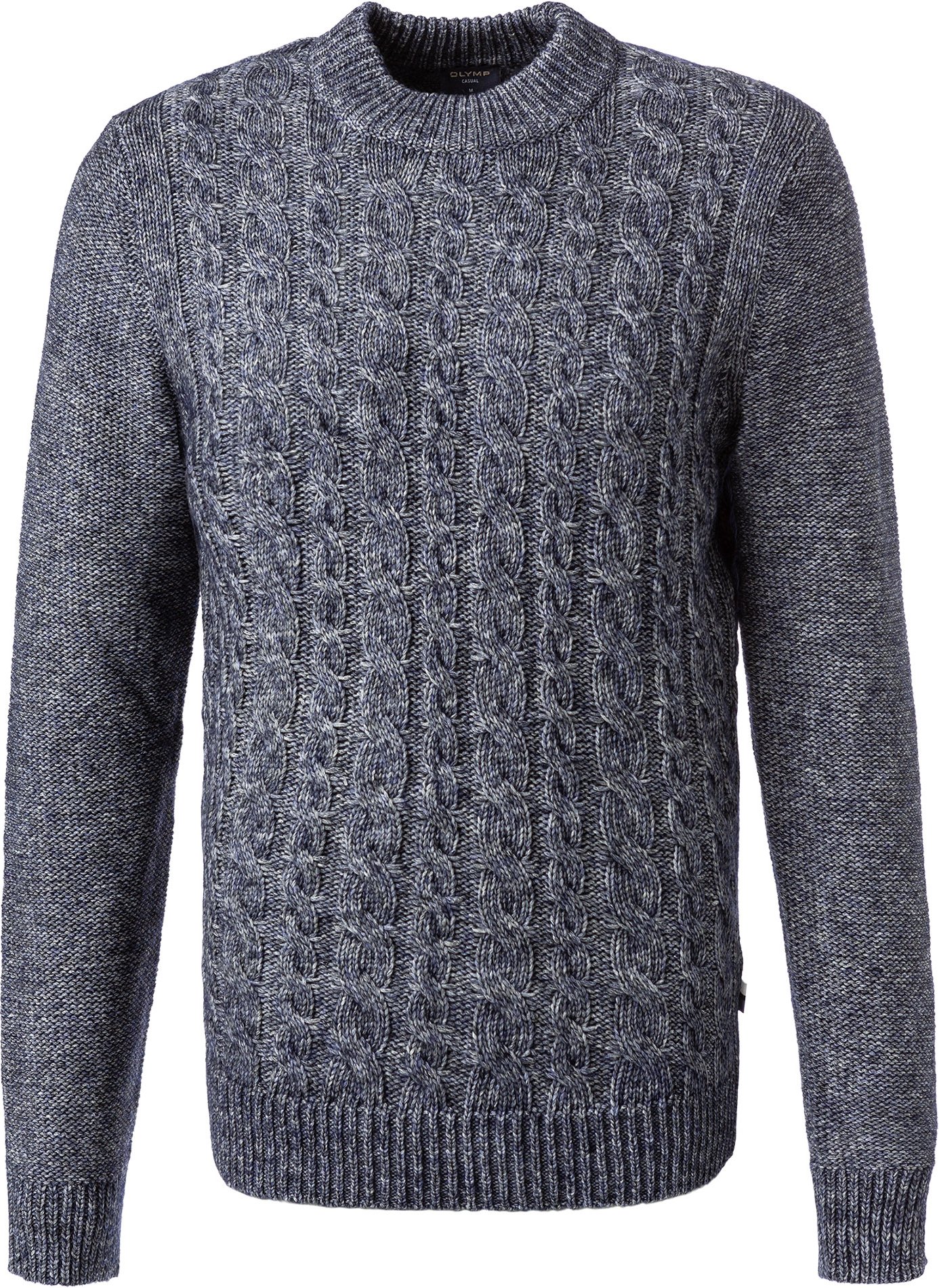 Thumbnail - OLYMP Herren Pullover blau unifarben