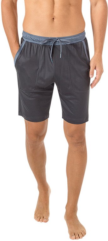 CALIDA Herren Pyjamashorts grau Modal unifarben