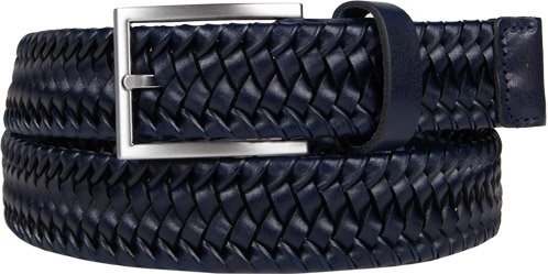 Thumbnail - Lloyd-Belts Herren Gürtel blau Leder geprägt