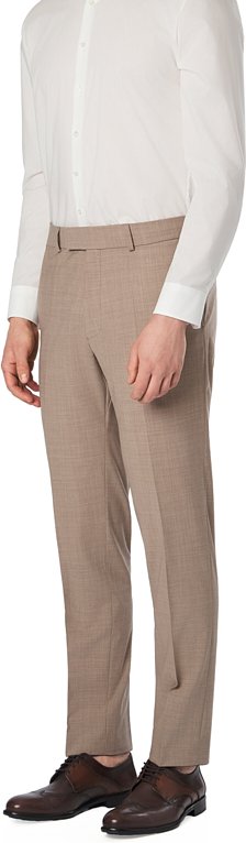 Carl Gross Herren Hose beige meliert