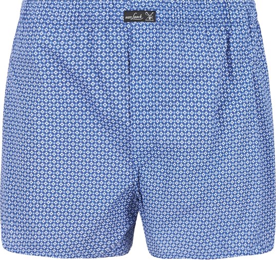 Thumbnail - van Laack Herren Boxershorts blau Reine Baumwolle Gemustert