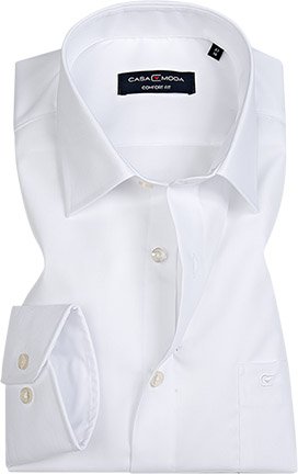 CasaModa Herren Hemd weiß Comfort Fit