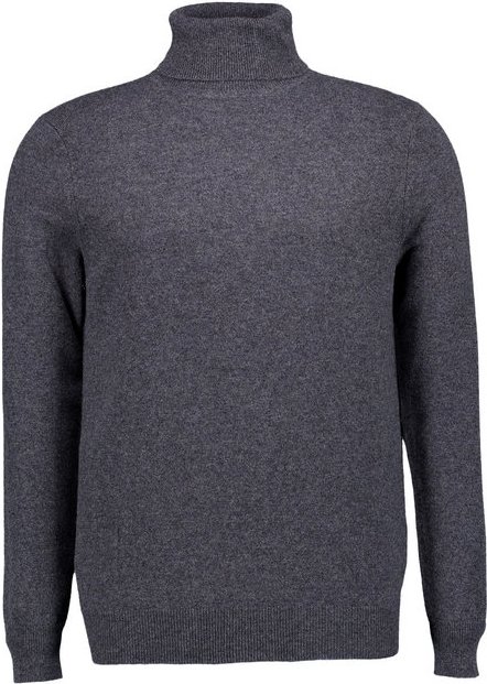Thumbnail - FTC Cashmere Herren Pullover grau unifarben