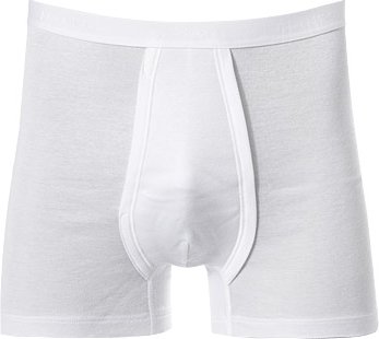 Thumbnail - HANRO Herren Trunk weiß Reine Baumwolle unifarben