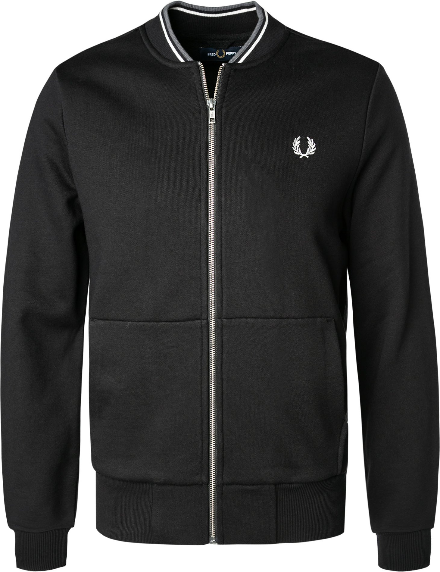 Thumbnail - Fred Perry Herren Sweatjacke schwarz