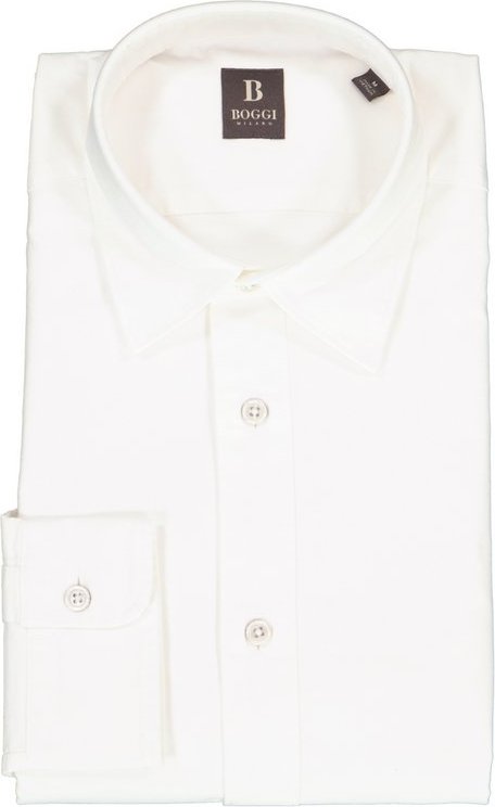BOGGI MILANO Herren Hemd weiß