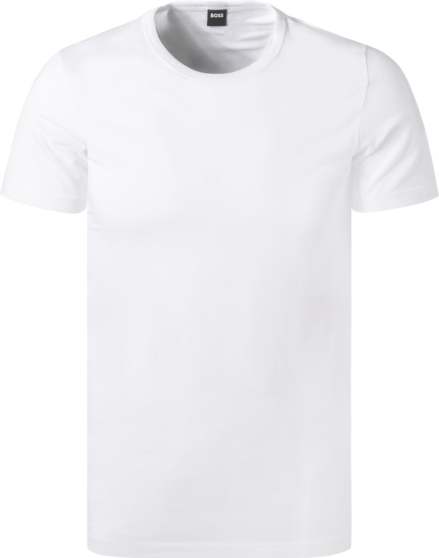 BOSS Black Herren T-Shirts weiß Baumwolle & Mix unifarben