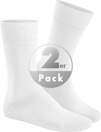 Hudson Herren Socken weiß Baumwolle & Mix unifarben