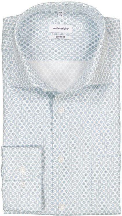 Seidensticker Herren Hemd grün gemustert
