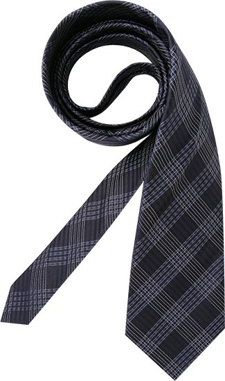 LANVIN Herren Krawatte blau Gemustert,mit Karos