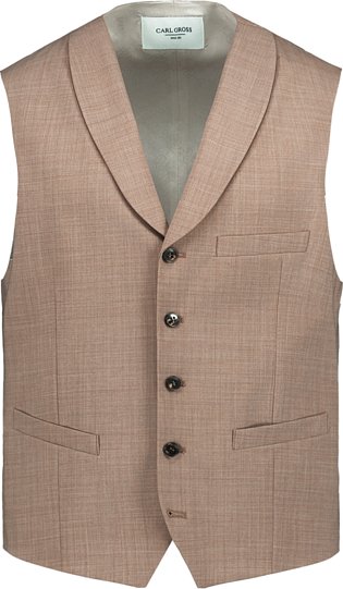 Carl Gross Herren Weste beige meliert