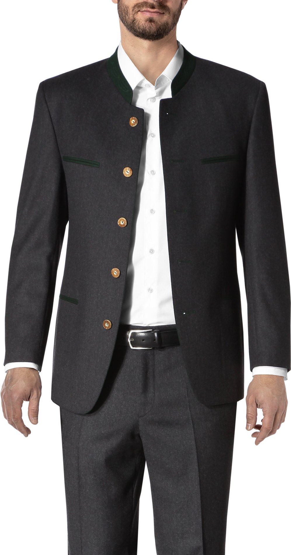 LODENFREY Herren Sakkos/Blazer grau Comfort Fit