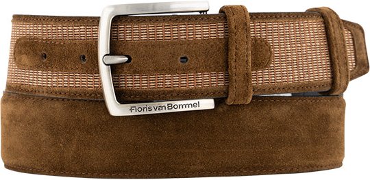 Thumbnail - Floris van Bommel Herren Gürtel braun Veloursleder