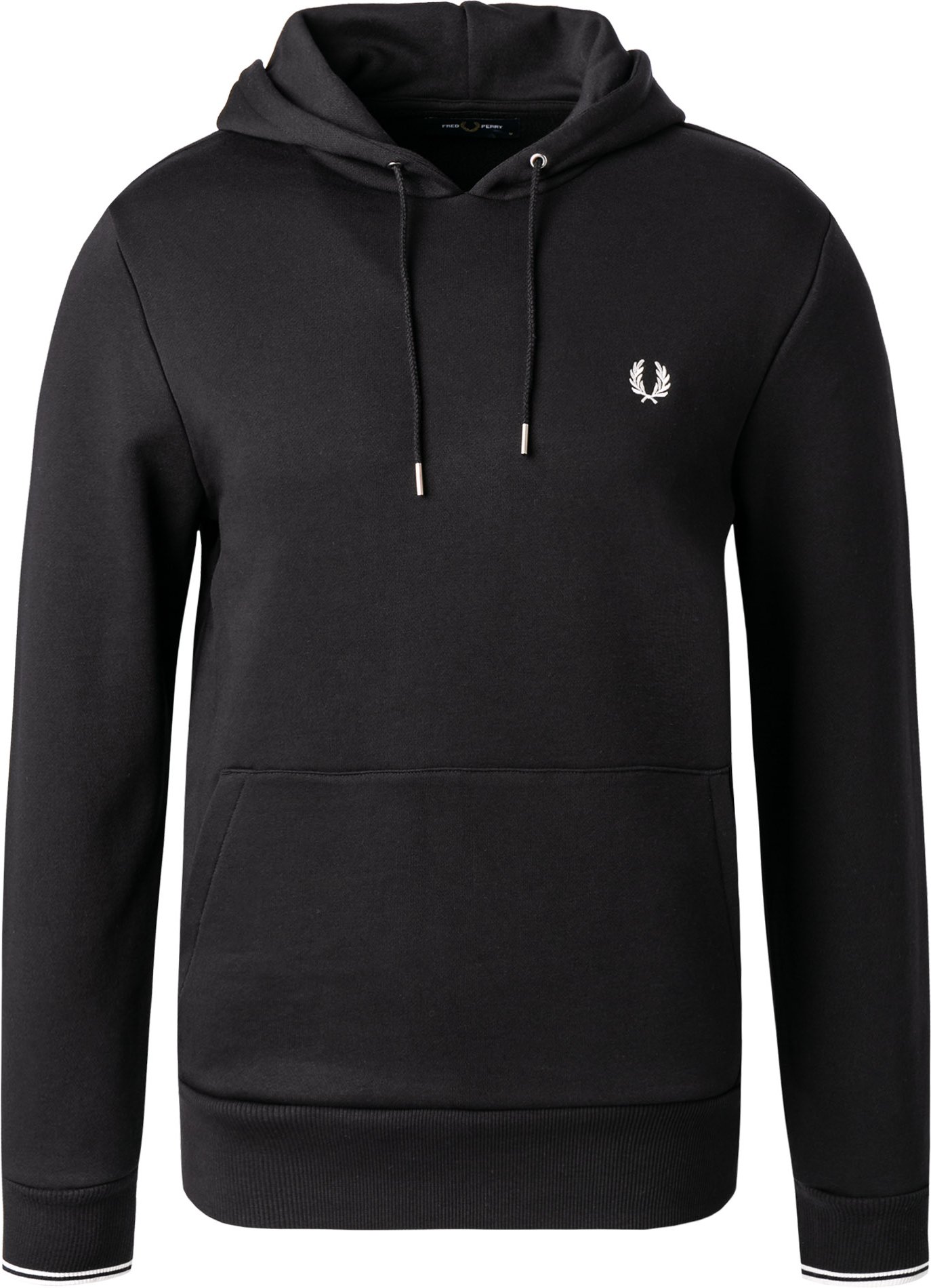 Thumbnail - Fred Perry Herren Hoodie schwarz unifarben