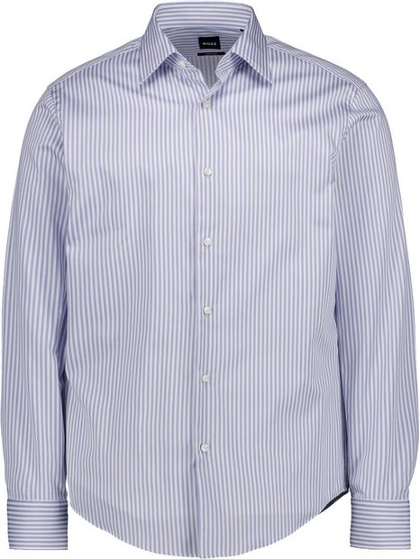 BOSS Black Herren Hemd blau gestreift