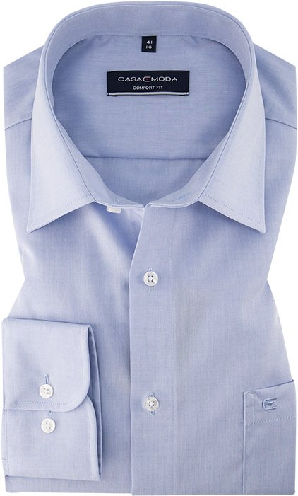 CasaModa Herren Hemd blau Comfort Fit