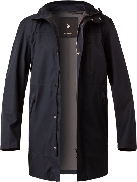 ROY ROBSON Herren Mantel blau unifarben