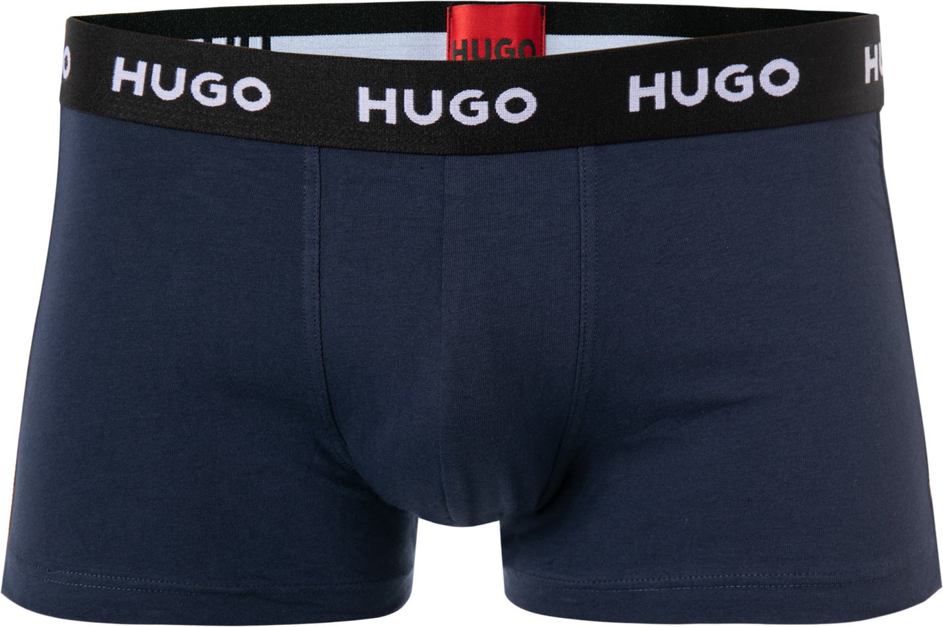 HUGO Herren Trunks blau Baumwolle & Mix unifarben