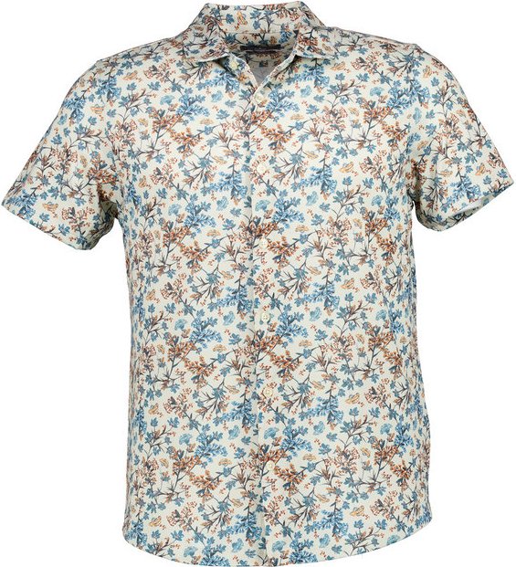 RAGMAN Herren Hemden beige geblümt