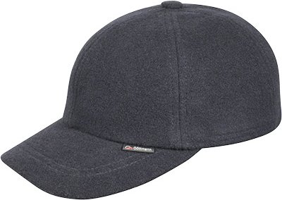 Herrenausstatter Herren Baseball Cap grau Woll-Stoff