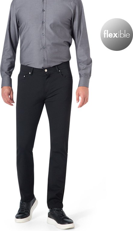 HECHTER PARIS Herren Hose schwarz