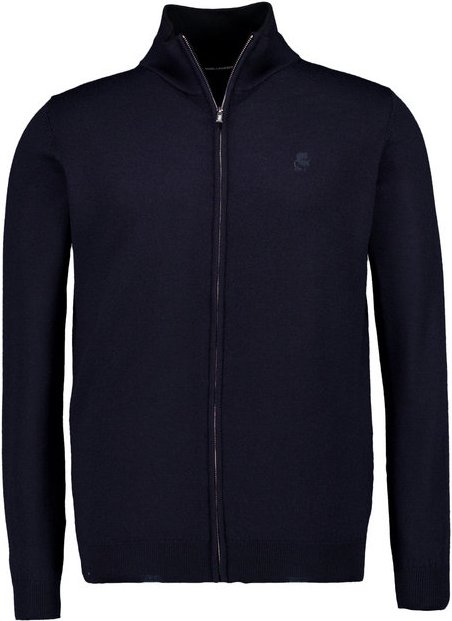 KARL LAGERFELD Herren Cardigan blau unifarben
