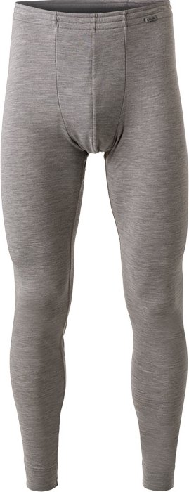 CALIDA Herren Lange Unterhose grau Schurwollmix unifarben